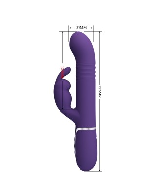 PRETTY LOVE - Coale dark Purple, 7 vibration functions 4 rotation functions 4 thrusting settings
