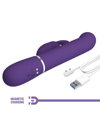 PRETTY LOVE - Coale dark Purple, 7 vibration functions 4 rotation functions 4 thrusting settings