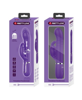 PRETTY LOVE - Coale dark Purple, 7 vibration functions 4 rotation functions 4 thrusting settings
