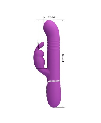 PRETTY LOVE - Coale Purple, 7 vibration functions 4 rotation functions 4 thrusting settings