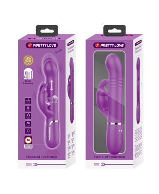 PRETTY LOVE - Coale Purple, 7 vibration functions 4 rotation functions 4 thrusting settings
