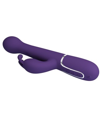 PRETTY LOVE - Dejon dark Purple, 7 vibration functions 4 thrusting settings 4 rotation functions