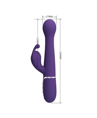 PRETTY LOVE - Dejon dark Purple, 7 vibration functions 4 thrusting settings 4 rotation functions