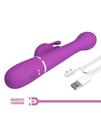 PRETTY LOVE - Dejon Purple, 7 vibration functions 4 thrusting settings 4 rotation functions