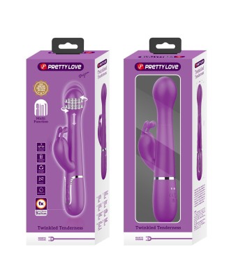 PRETTY LOVE - Dejon Purple, 7 vibration functions 4 thrusting settings 4 rotation functions