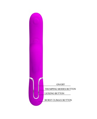 PRETTY LOVE - Gigi Purple, 7 thumping functions 7 licking modes