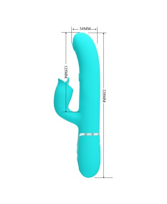 PRETTY LOVE - Gigi light blue, 7 thumping functions 7 licking modes