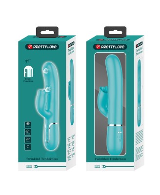 PRETTY LOVE - Gigi light blue, 7 thumping functions 7 licking modes