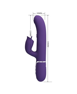 PRETTY LOVE - Gigi dark purple, 7 thumping functions 7 licking modes