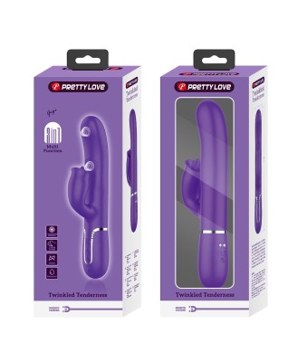 PRETTY LOVE - Gigi dark purple, 7 thumping functions 7 licking modes