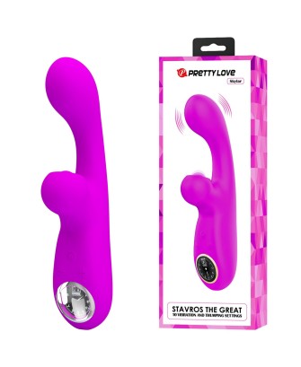 PRETTY LOVE - Skylar Purple, 10 vibration functions 9 speed levels 10 thumping functions