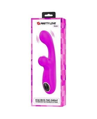 PRETTY LOVE - Skylar Purple, 10 vibration functions 9 speed levels 10 thumping functions