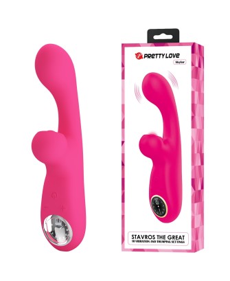 PRETTY LOVE - Skylar Pink, 10 vibration functions 10 thumping functions 9 speed levels