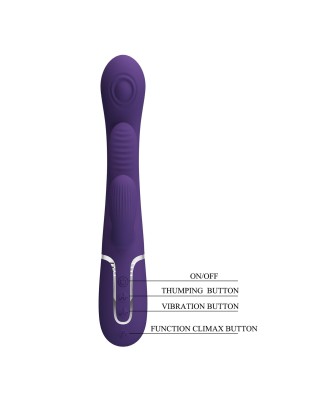 PRETTY LOVE - Shonia Dark Purple, Twinkled Tenderness, 7 thumping functions 7 vibration functions