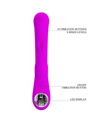 PRETTY LOVE - Lamar Purple, 10 vibration functions 9 speed levels