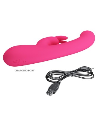 PRETTY LOVE - Lamar dark Pink, 10 vibration functions 9 speed levels
