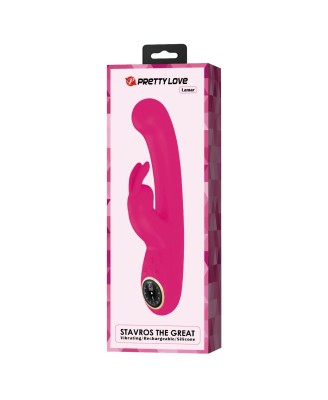 PRETTY LOVE - Lamar dark Pink, 10 vibration functions 9 speed levels