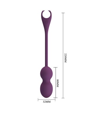 PRETTY LOVE - Elvira dark Purple, 12 vibration functions Mobile APP Long-distance Control