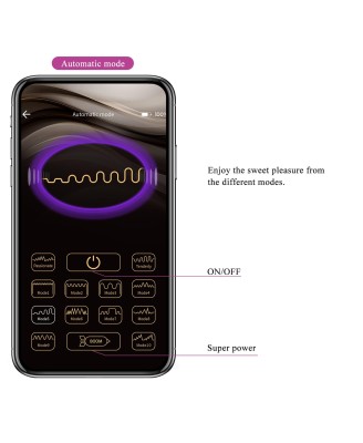 PRETTY LOVE - Elvira dark Purple, 12 vibration functions Mobile APP Long-distance Control