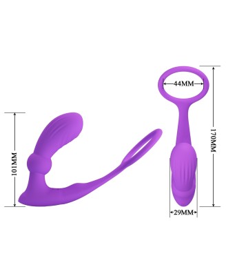PRETTY LOVE - Warren Purple, Wireless remote control 12 pulse wave settings 12 vibration functions