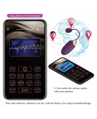 PRETTY LOVE - Abner, Mobile APP Long-distance Control 12 vibration functions
