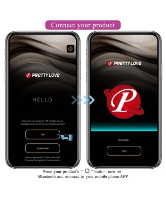 PRETTY LOVE - Liam purple, 12 vibration functions Mobile APP Long-distance Control