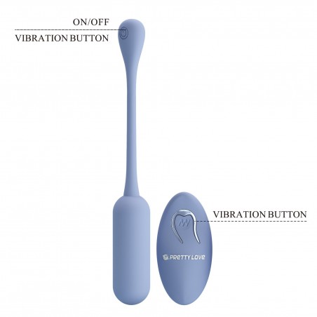 PRETTY LOVE - LECHIES  Dream chaser 5, Blue, Wireless remote control 12 vibration functions Memory function