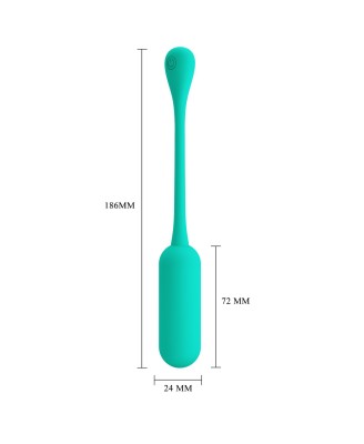 PRETTY LOVE - LECHIES  Dream chaser 5, Green, Wireless remote control 12 vibration functions Memory function