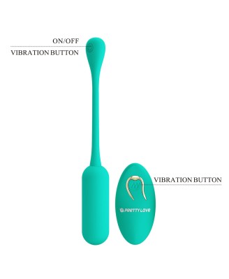 PRETTY LOVE - LECHIES  Dream chaser 5, Green, Wireless remote control 12 vibration functions Memory function