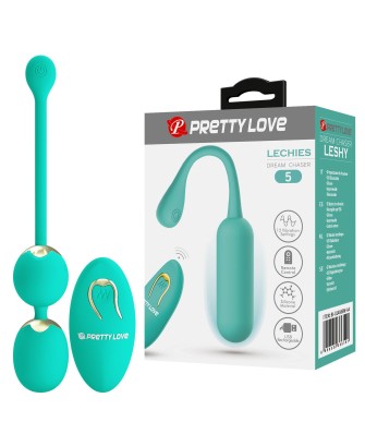PRETTY LOVE - LECHIES  Dream chaser 5, Green, Wireless remote control 12 vibration functions Memory function