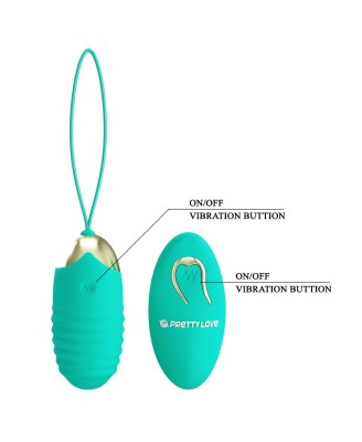 PRETTY LOVE - JESSICA Dream chaser 3, Green, Wireless remote control 12 vibration functions