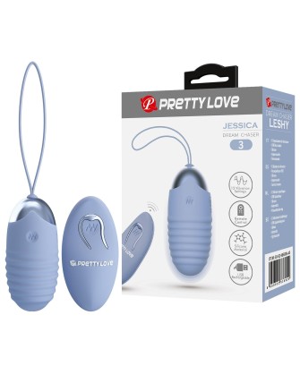 PRETTY LOVE - JESSICA Dream chaser 3, Blue, Wireless remote control 12 vibration functions