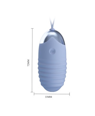 PRETTY LOVE - JESSICA Dream chaser 3, Blue, Wireless remote control 12 vibration functions