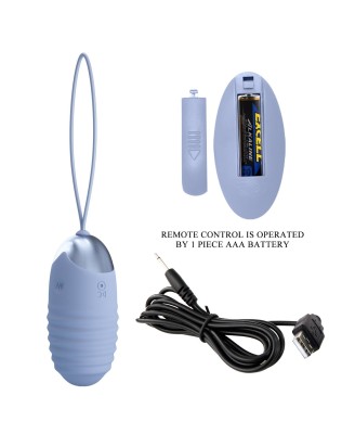 PRETTY LOVE - JESSICA Dream chaser 3, Blue, Wireless remote control 12 vibration functions