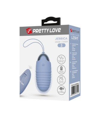 PRETTY LOVE - JESSICA Dream chaser 3, Blue, Wireless remote control 12 vibration functions