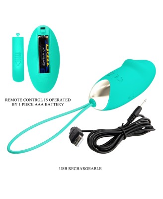PRETTY LOVE - JULIA Dream chaser 2, Green, Wireless remote control 12 vibration functions