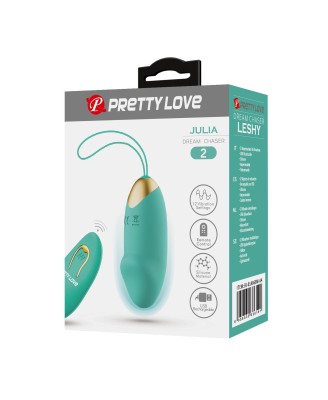 PRETTY LOVE - JULIA Dream chaser 2, Green, Wireless remote control 12 vibration functions