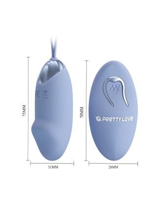 PRETTY LOVE - JULIA Dream chaser 2, Blue, Wireless remote control 12 vibration functions