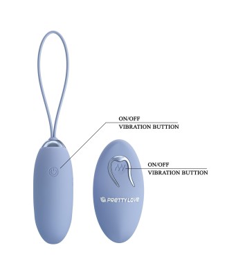 PRETTY LOVE - JULIA Dream chaser 2, Blue, Wireless remote control 12 vibration functions