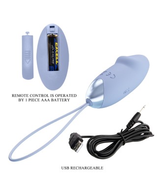 PRETTY LOVE - JULIA Dream chaser 2, Blue, Wireless remote control 12 vibration functions