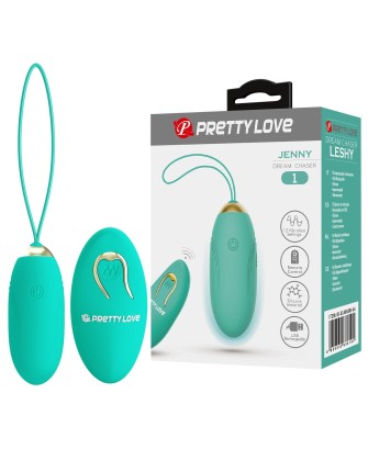 PRETTY LOVE - JENNY Dream chaser 1, Green, Wireless remote control 12 vibration functions