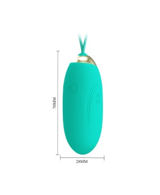 PRETTY LOVE - JENNY Dream chaser 1, Green, Wireless remote control 12 vibration functions