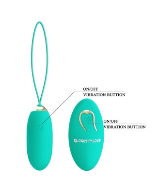 PRETTY LOVE - JENNY Dream chaser 1, Green, Wireless remote control 12 vibration functions