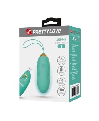 PRETTY LOVE - JENNY Dream chaser 1, Green, Wireless remote control 12 vibration functions