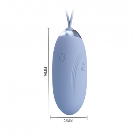 PRETTY LOVE - JENNY Dream chaser 1, Blue, Wireless remote control 12 vibration functions