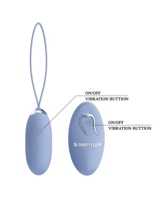 PRETTY LOVE - JENNY Dream chaser 1, Blue, Wireless remote control 12 vibration functions