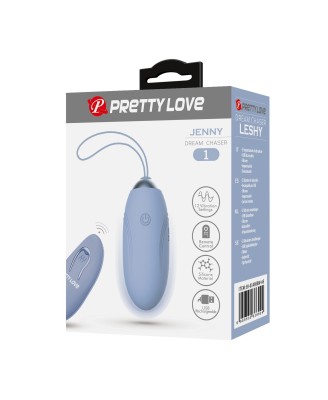 PRETTY LOVE - JENNY Dream chaser 1, Blue, Wireless remote control 12 vibration functions