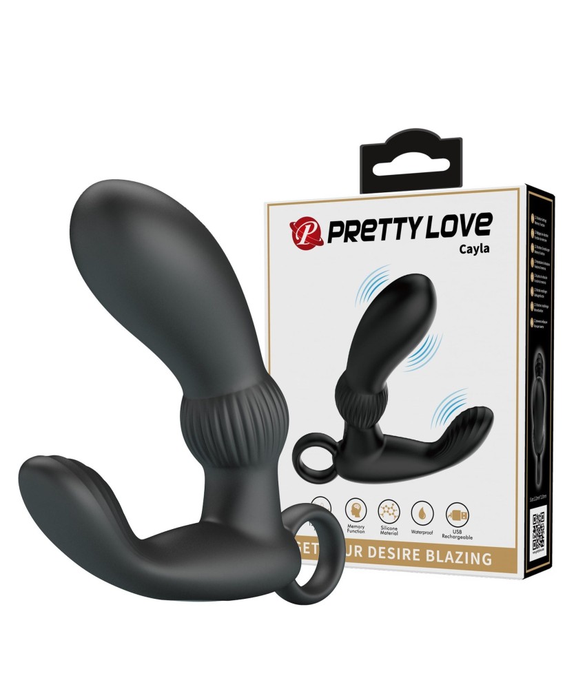 PRETTY LOVE - Cayla - Czarny - Masażer Prostaty