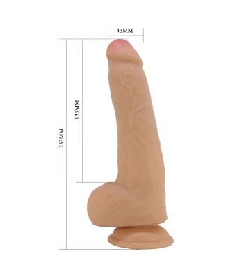 PRETTY LOVE - DRACO 23cm - Realistyczne Dildo - Cieliste