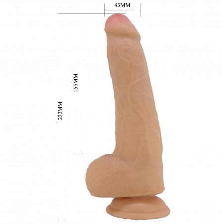 PRETTY LOVE - DRACO 23cm - Realistyczne Dildo - Cieliste